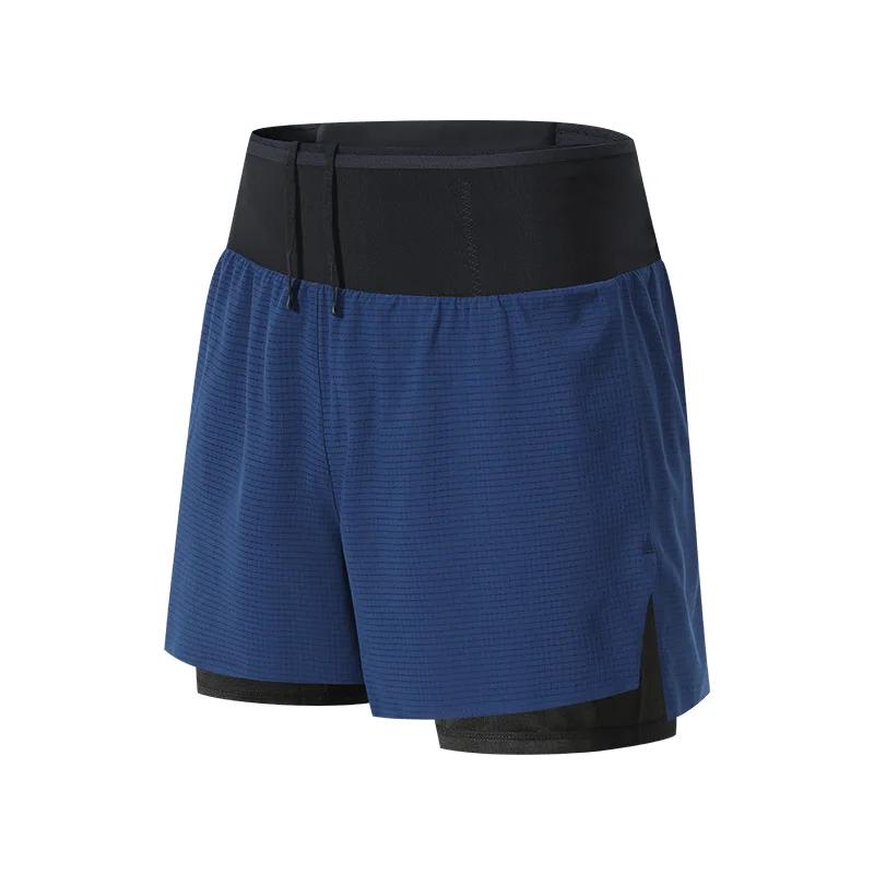 Short sport 2 en 1 homme marathon fitness multi-poches - Double pont basket course