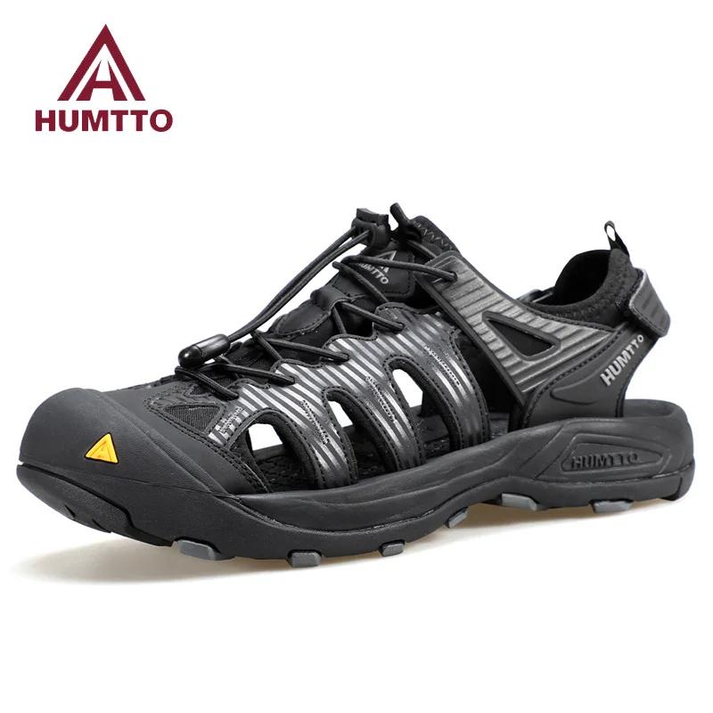 HUMTTO-Sandales d'Été pour Homme, Chaussures de Randonnée en Plein Air, Respirantes, pour la Plage,