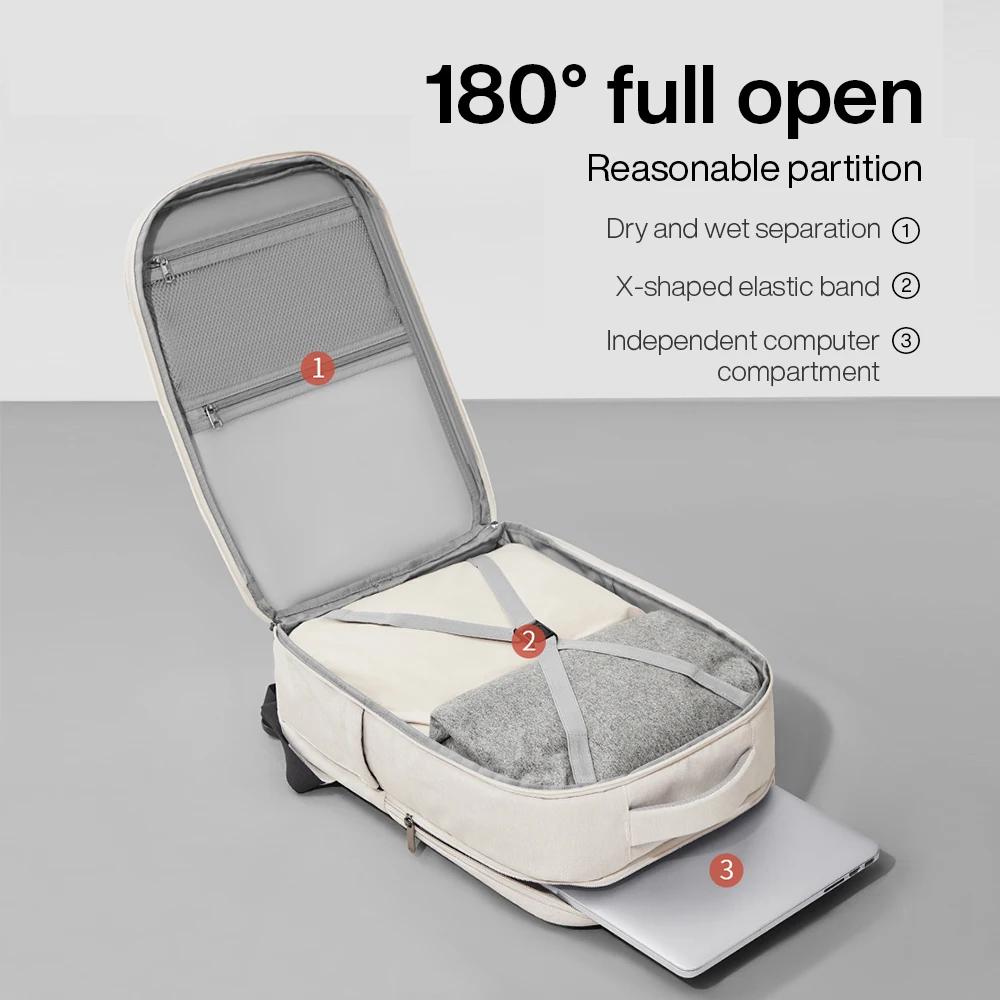 Mixi sac à dos extérieur femmes sac de voyage 18 pouces hommes sac à dos étanche ordinateur portable