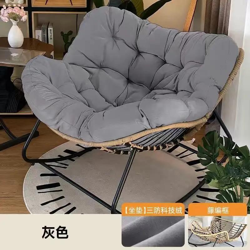 Nid d'oiseau humain rotin tissage chaise à bascule canapé de loisirs maison balcon simple paresseux