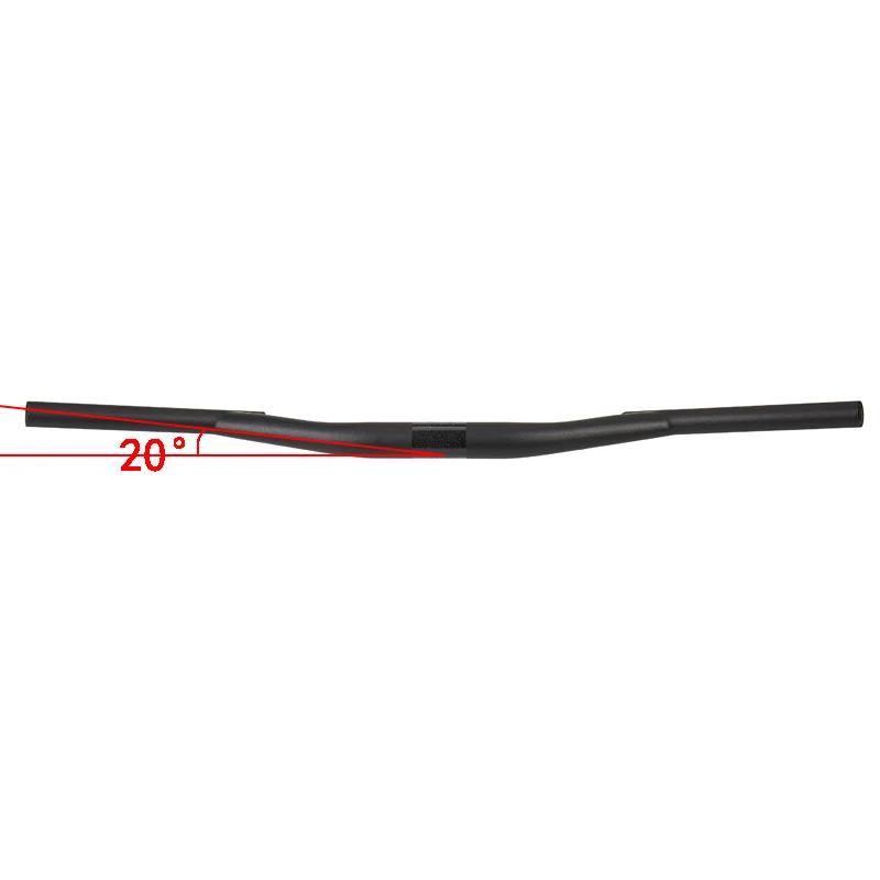 ZNIINO – guidon de vélo tout en fibre de carbone, pour vtt, taille plate, 2023x31.8-660mm, sans Logo