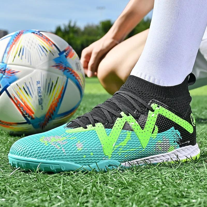 Nouvelles chaussures de football TF pour hommes, chaussures de football professionnelles confortable