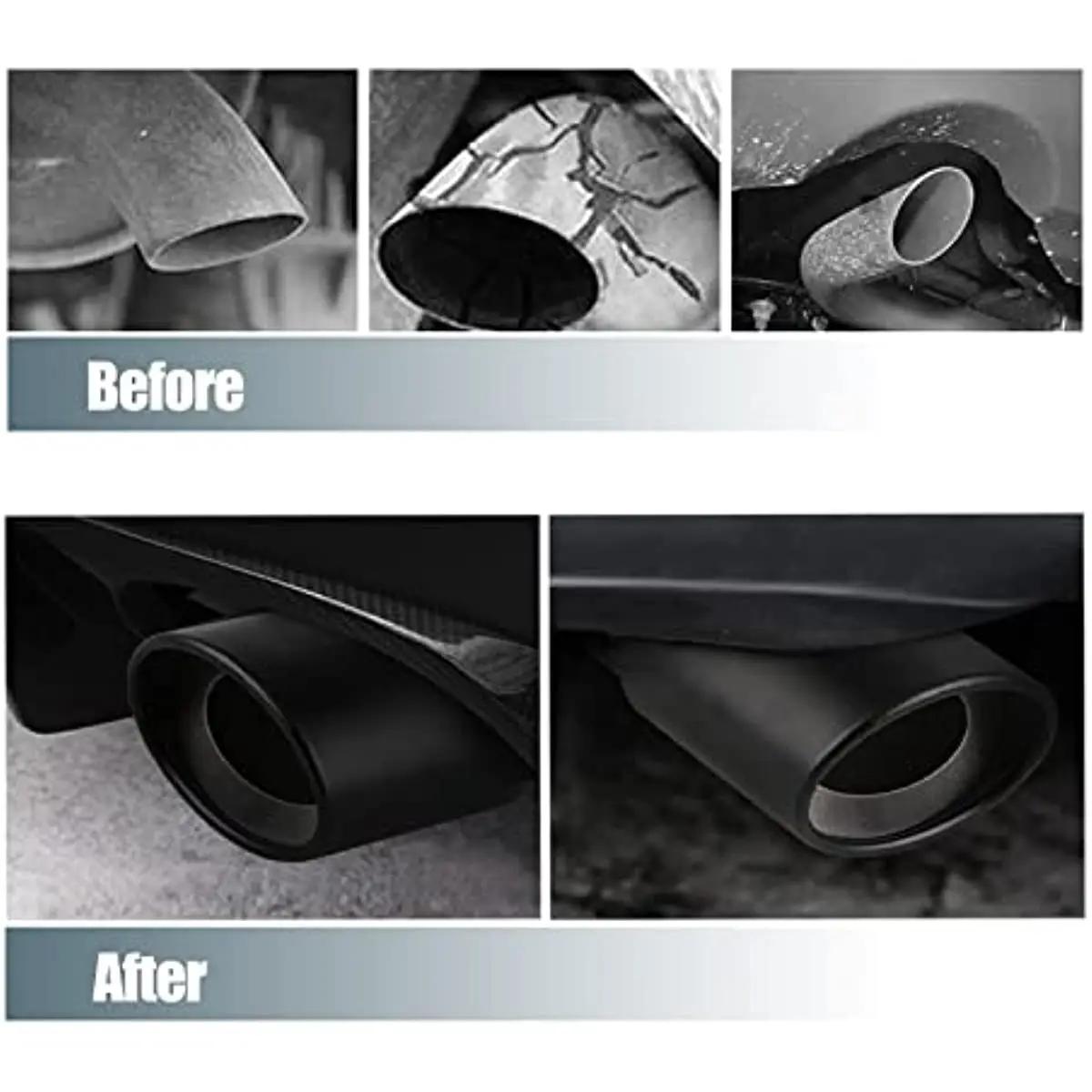 Embout de silencieux d'échappement universel pour voiture, tuyau en acier inoxydable, garniture chro