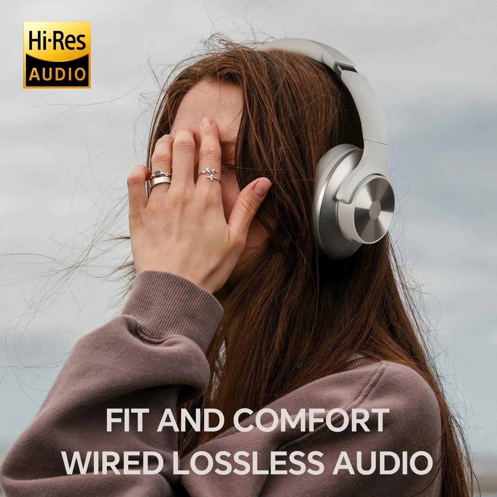 Oneodio A10 ANC casque sans fil Bluetooth haute résolution Audio sur l'oreille casque 35dB hybride c