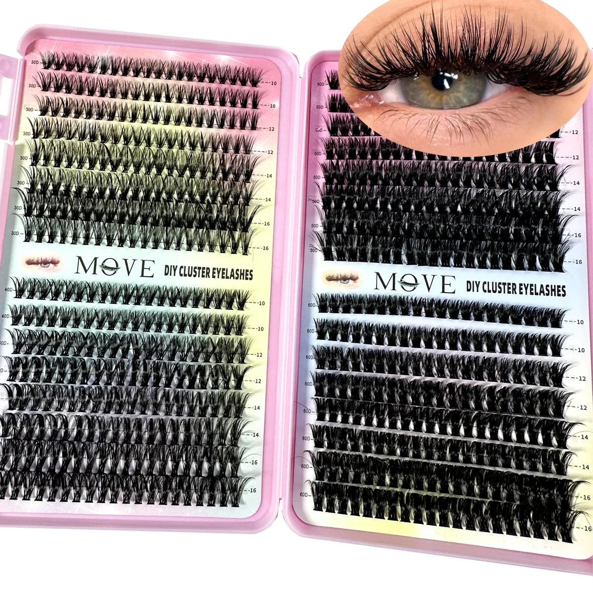 Kit d'Extension de Cils 5D Fluffy Optics, Volume Mixte, Faux Vison, Maquillage, Nouveau, 640