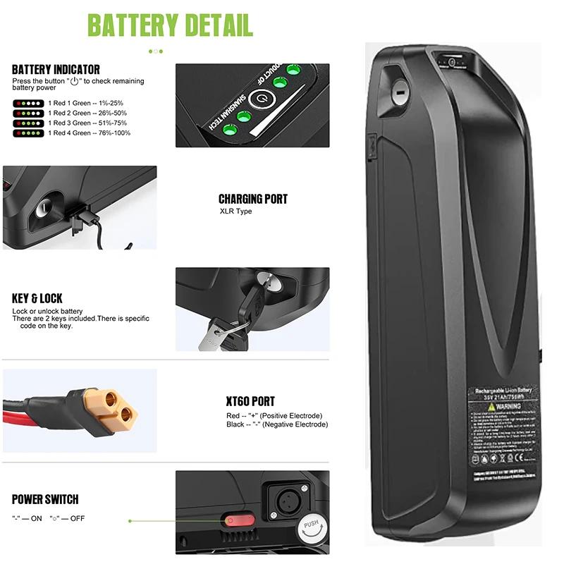 Batterie de vélo électrique 72V 3000W 60Ah, batterie de vélo électrique 48V 60V 20/30Ah, moteur de v