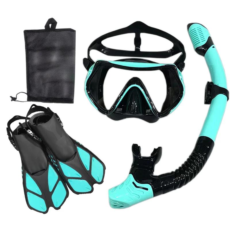 Masque et lunettes de plongée avec tuba, ensemble de tubes de natation pour adultes, unisexe
