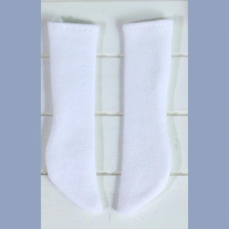 Une paire de chaussettes de poupée Blyth, chaussettes longues de couleur Pure pour Blythe Licca Azon
