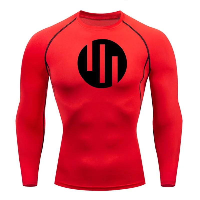 Chemises de Compression pour hommes, T-Shirt d'entraînement à manches longues, haut de course, couch