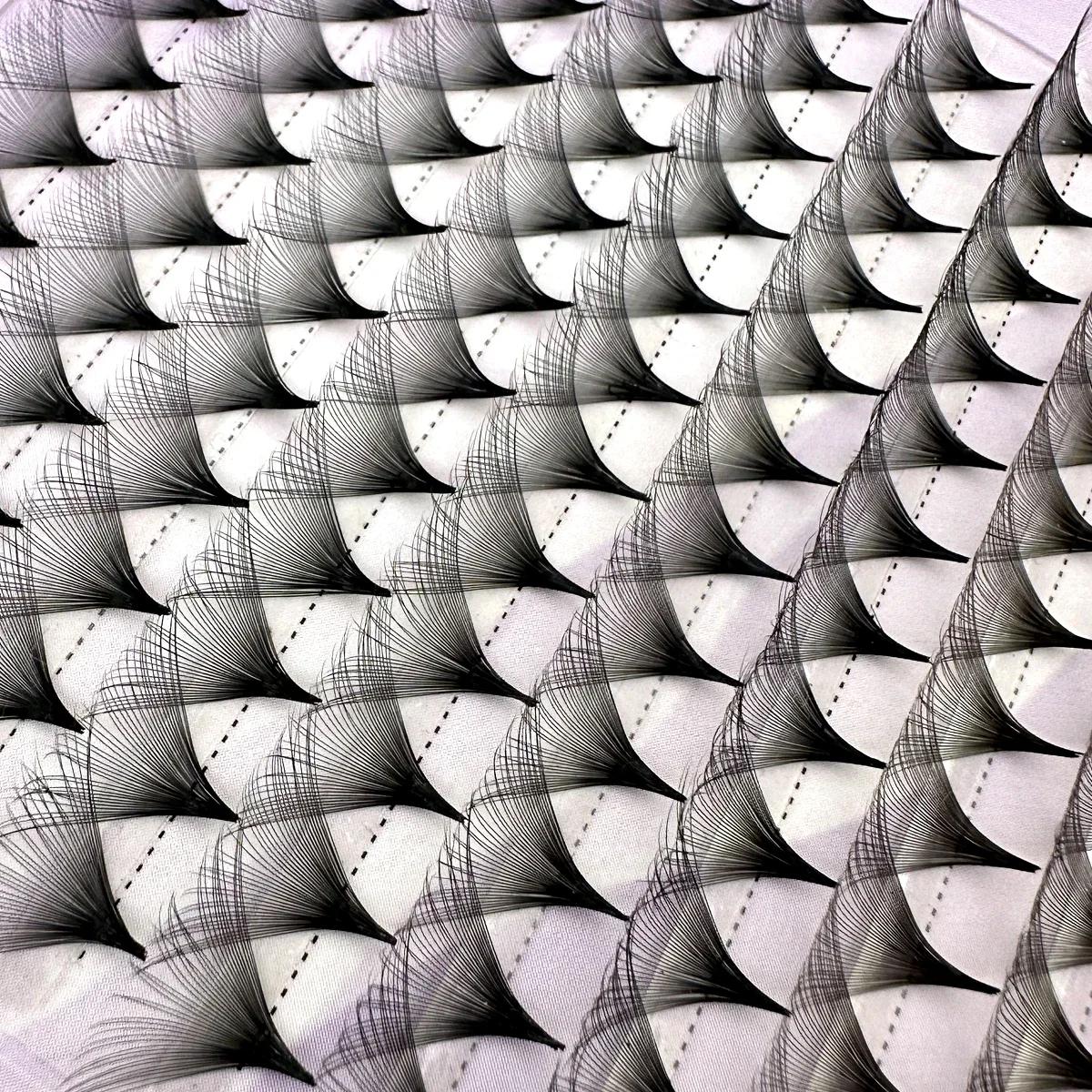 30/40D ventilateurs préfabriqués 0.05 Super moelleux gros ventilateurs Extensions de cils Base mince