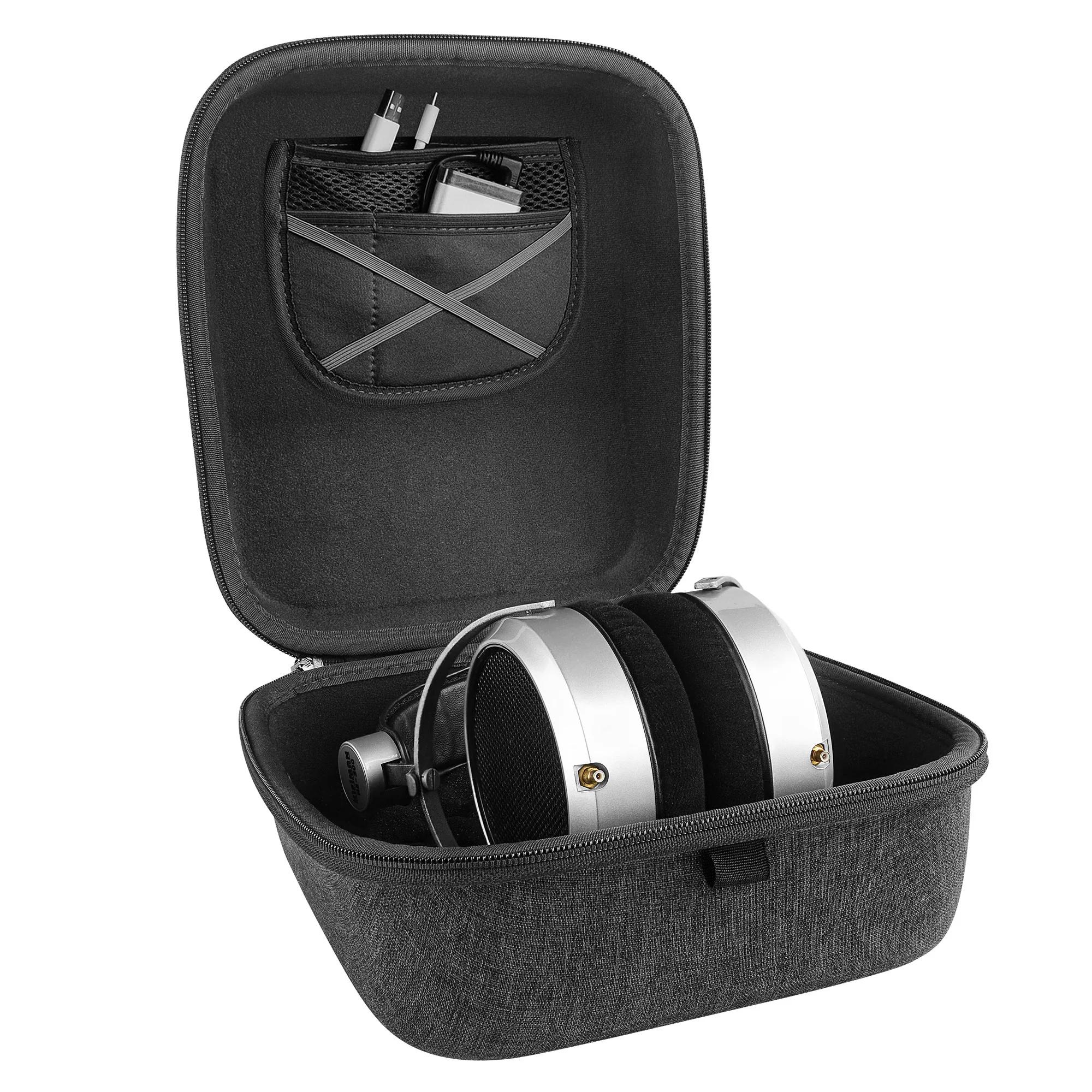 Étui pour casque Geekria pour casque HiFiMAN HE 6se, HE1000, Audeze Maxwell, sac de transport rigide