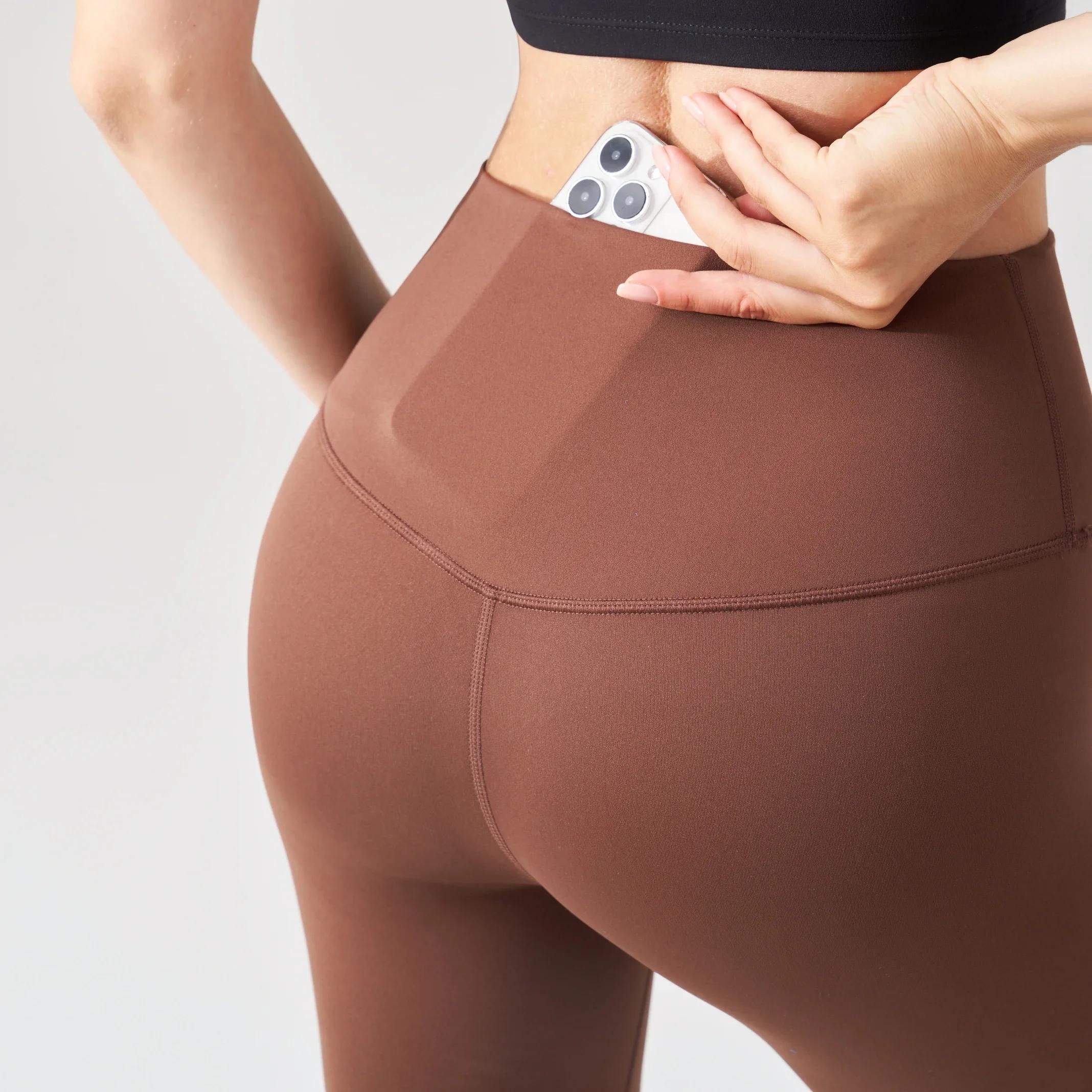 Leggings de yoga taille haute avec poche pour femme, pantalon de sport, leggings de gym, vêtements d