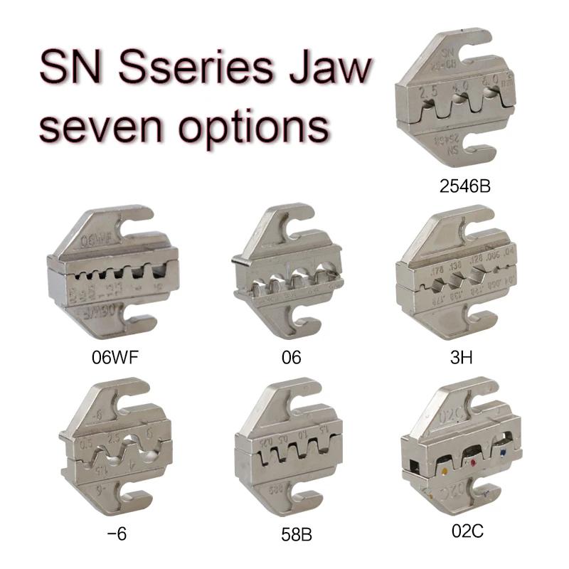 Pince à sertir, mâchoires en alliage SN-2546B 58B 02C 03H 06WF X6/06 48BS utilisées pour sertir les