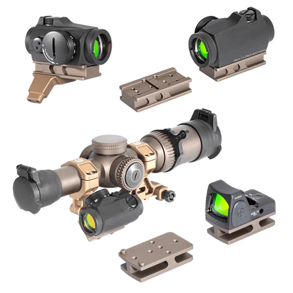 COMM-Monture modulaire C1 avec adaptateur de vue à point rouge optique décalé, ligne centrale optiqu