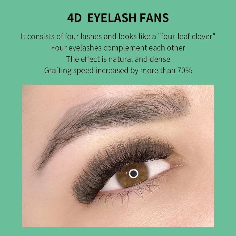 GLAMLASH 4D5D Extension de cils en forme de W ventilateurs de Volume préfabriqués cils de Style W Fa