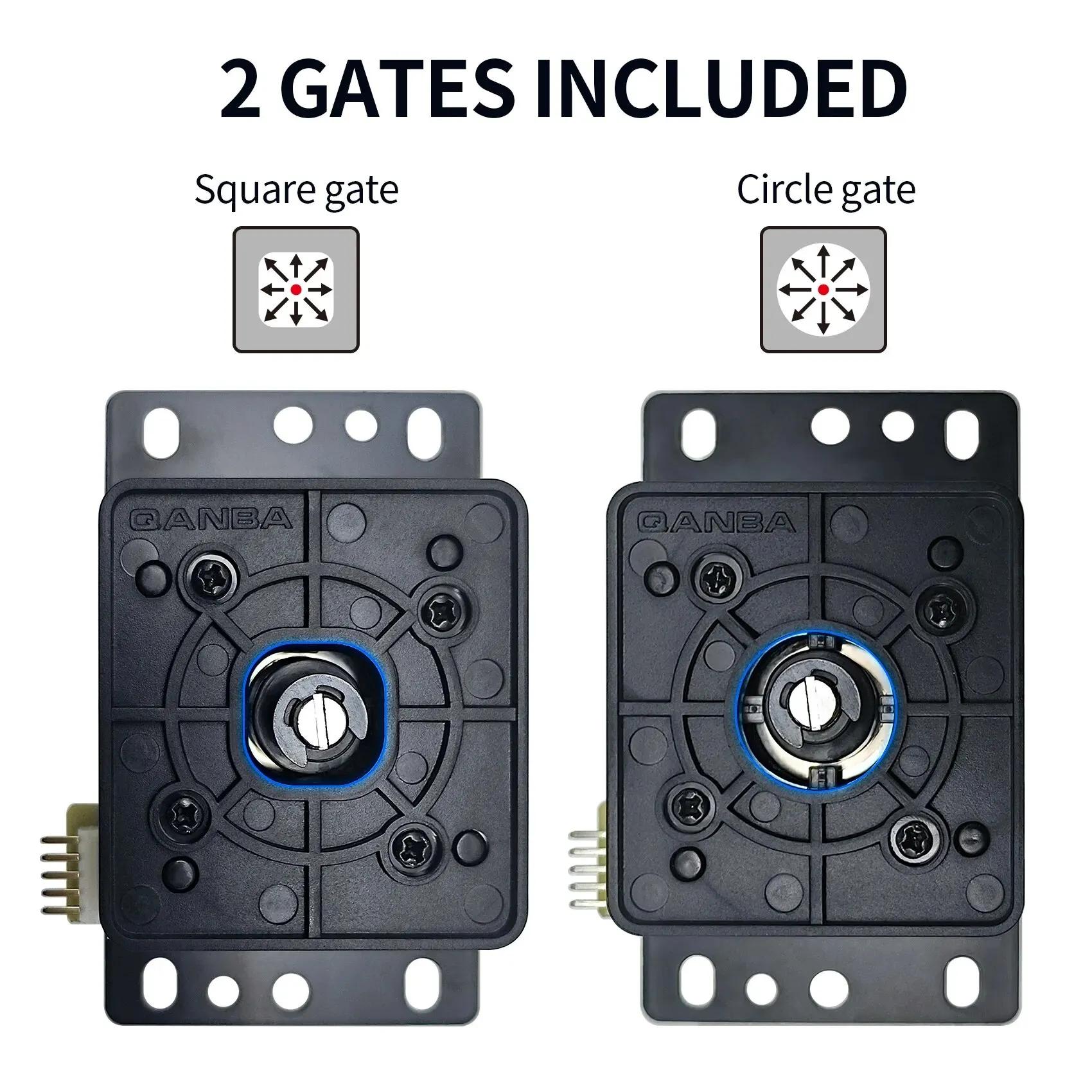 Qanba – arbres de Joystick d'arcade mécanique par gravité, levier silencieux JOV8S JCV8, accessoires