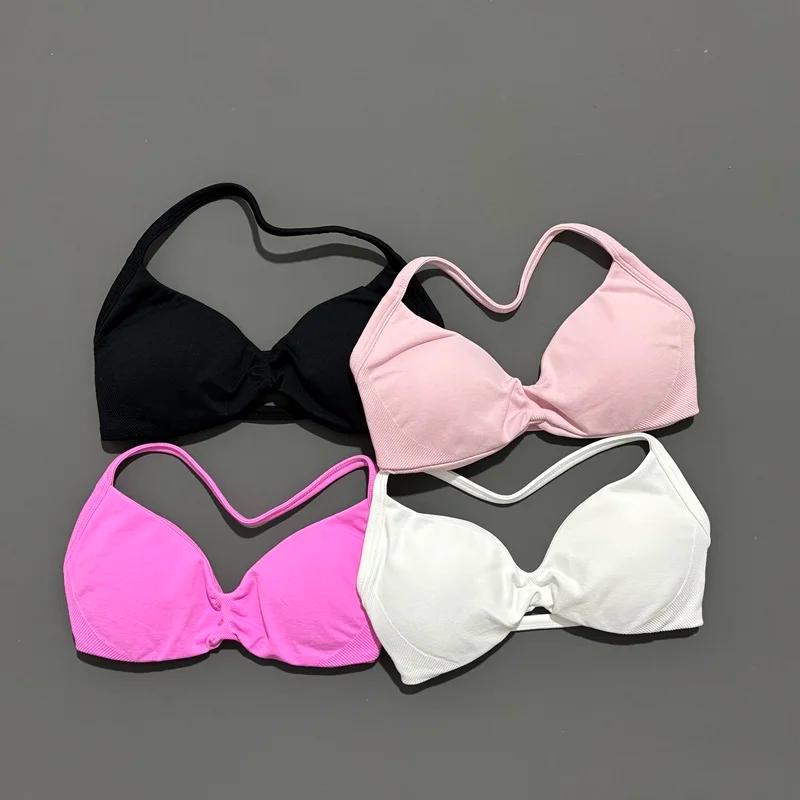 Histello sport soutien-gorge à bretelles femmes Yoga débardeur soutien-gorge sans couture haut souti
