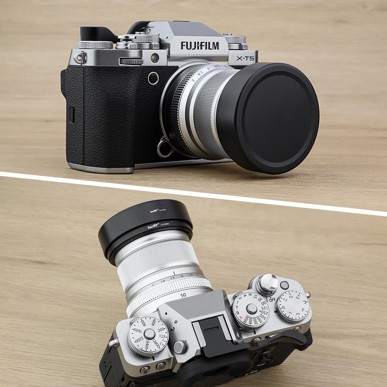 Haoge LH-X50N baïonnette carré en métal pare-soleil pour Fujifilm Fuji Fujinon XF 50mm ustensiles de