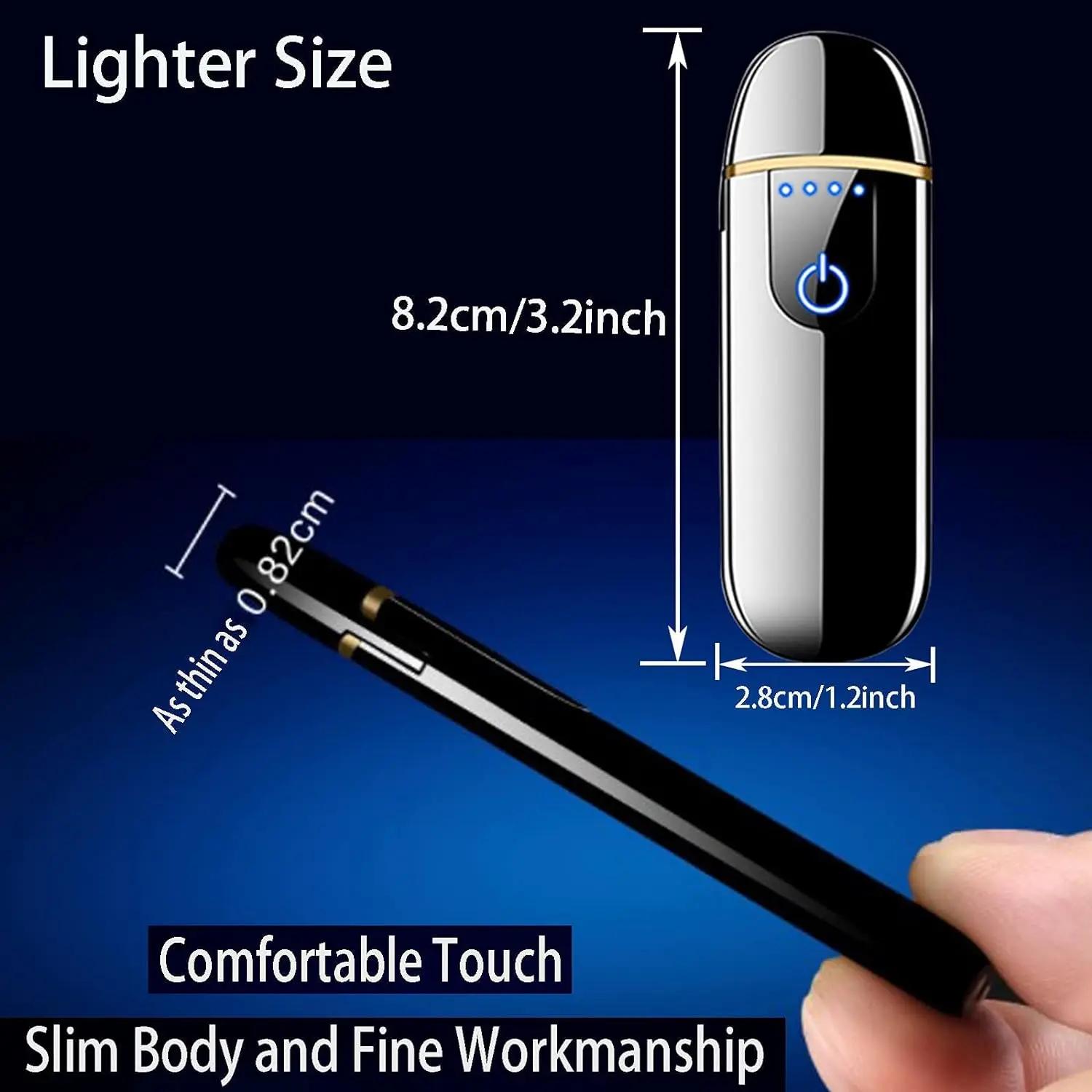 Briquet électronique intelligent avec indicateur de puissance, aste par USB, compatible avec Touch V