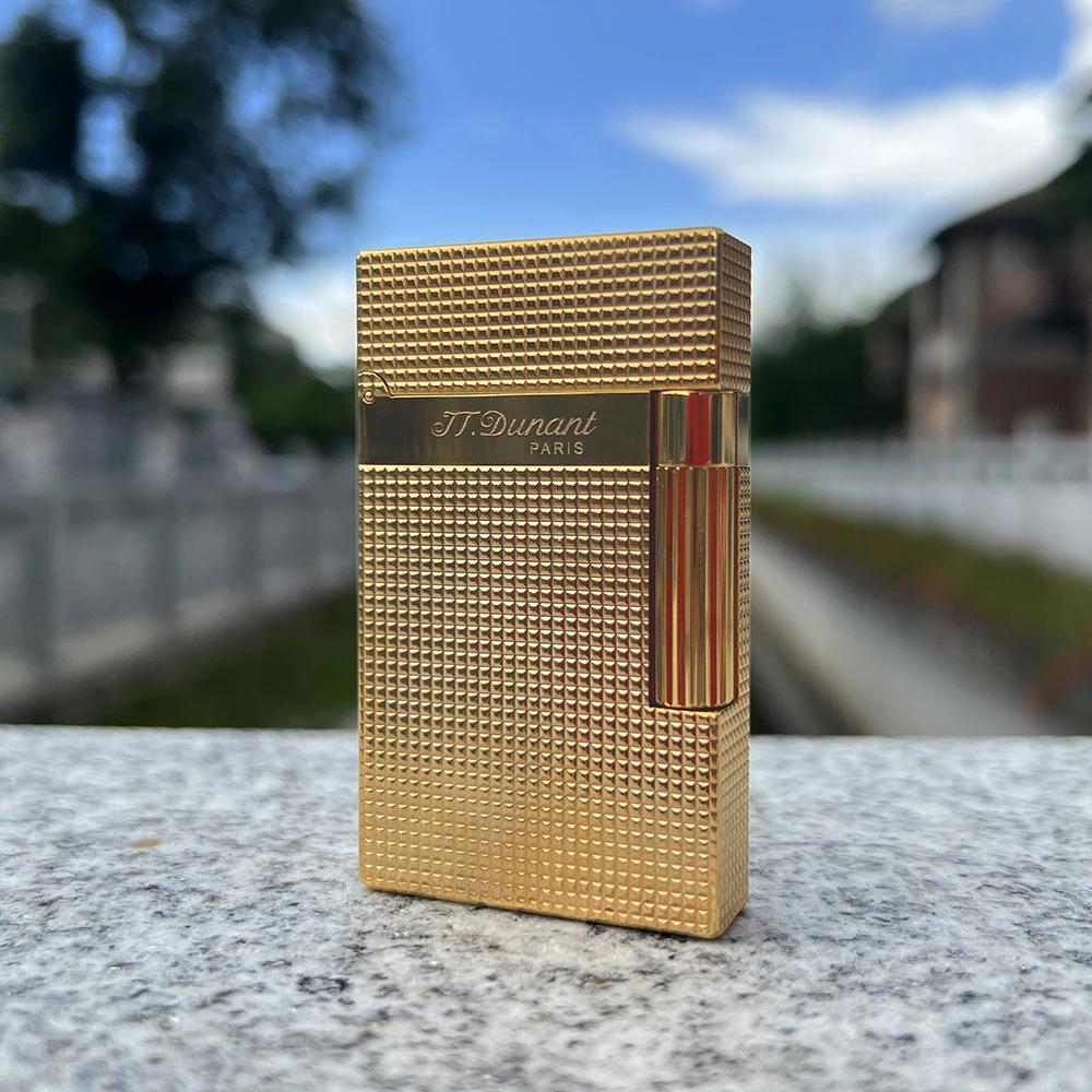 JT Dunant-Briquet à gaz butane Ping Sound, gadgets de fumée gravés classiques, accessoire de cigare