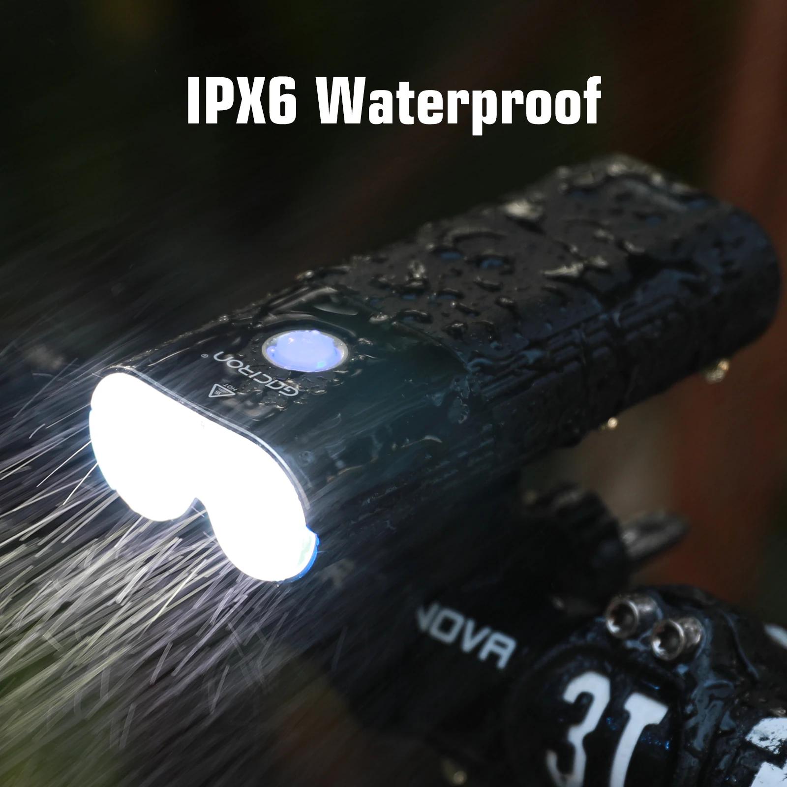 GACIRON V9DP-2000 phare 2000 lumens vélo avant lumière étanche USB Rechargeable 6700mAh vélo lumière