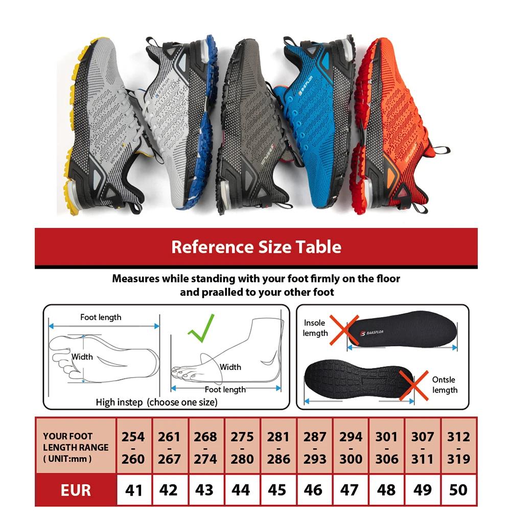 Baasploa-Chaussures de course professionnelles pour hommes, baskets d'entraînement respirantes, légè