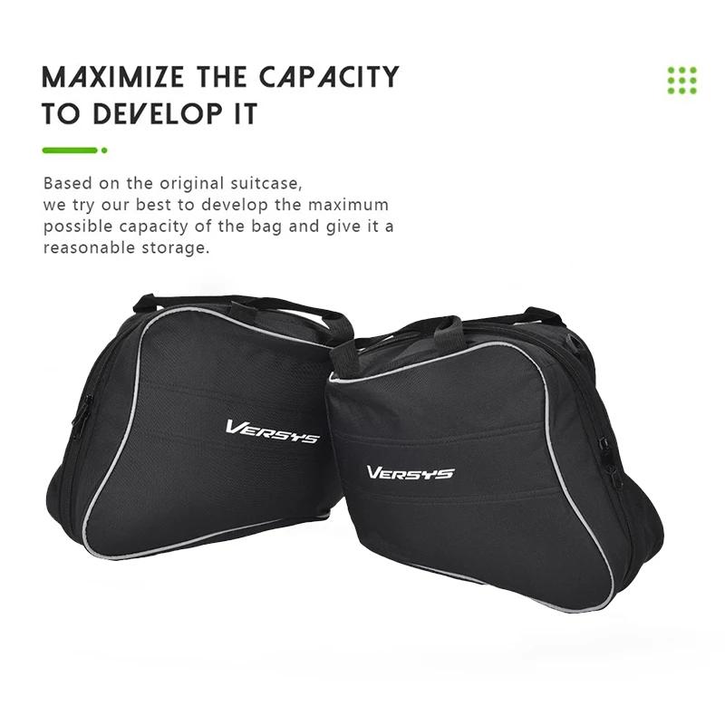 Pour Kawasaki Versys 1000 650 2015-2021 pour KQR 28L ensemble de doublure de sacoche rigide sacs de