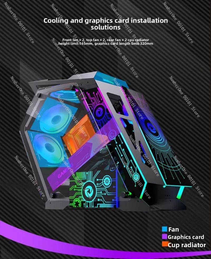 Châssis de bureau, châssis d'ordinateur e-sports, châssis de bureau pour jeux Internet café