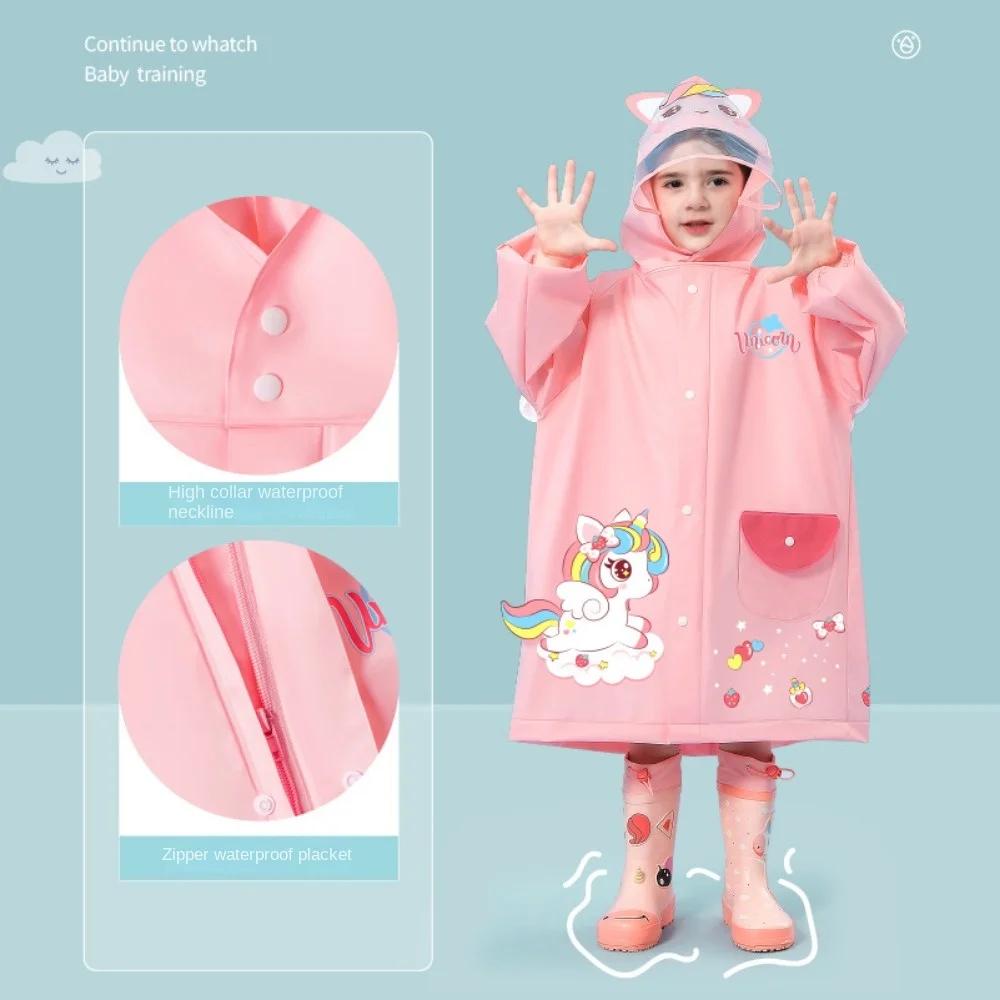 Imperméable pour enfants filles garçons maternelle préscolaire école primaire préscolaire sac à dos