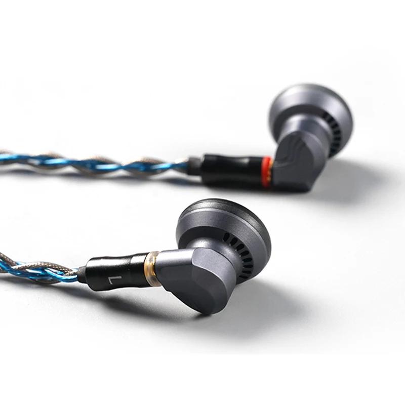 Yincrow RW-3000 phare HIFI casque IEM 15mm unité d'entraînement dynamique métal musique en cours d'e