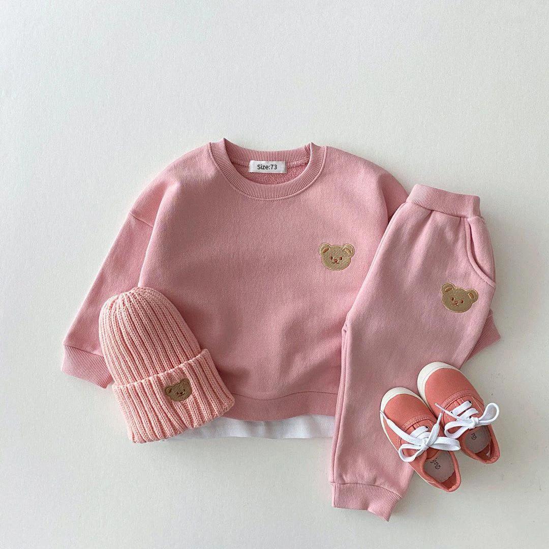 Mode enfant en bas âge bébé garçons fille automne vêtements ensembles bébé fille vêtements ensemble