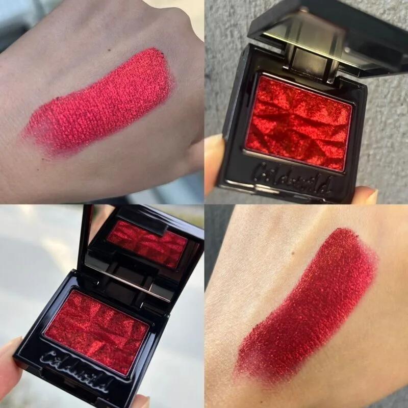 Nouvelle couleur! Fard à paupières caméléon, fard à paupières rouge froid et sauvage