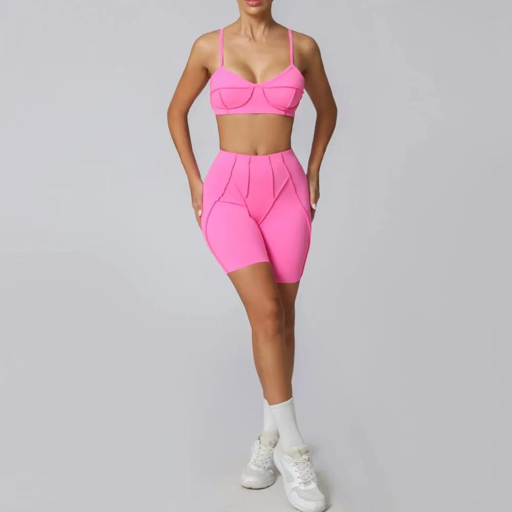 Combinaison de sport femme dos nu pour yoga et fitness - Tissu élastique effet fessier