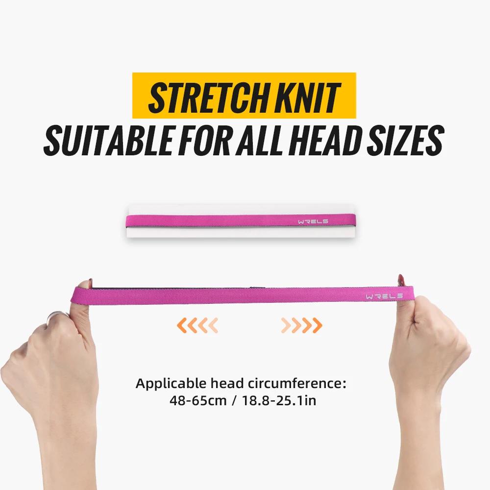 2 pièces bandeau de Sport anti-dérapant bandeau de cyclisme bandeau élastique en Silicone pour Fitne