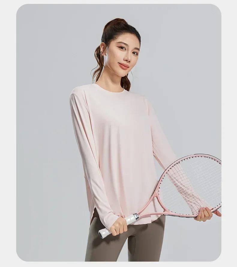STOUREG – couverture de Yoga, vêtements de sport respirants, chemise de Fitness ample, hauts d'entra