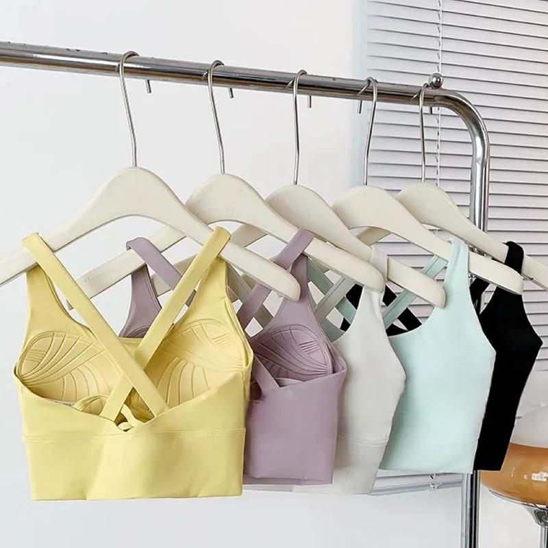 Soutien-gorge de sport tout-en-un résistant aux chocs pour femmes, haute intensité, pour course à pi