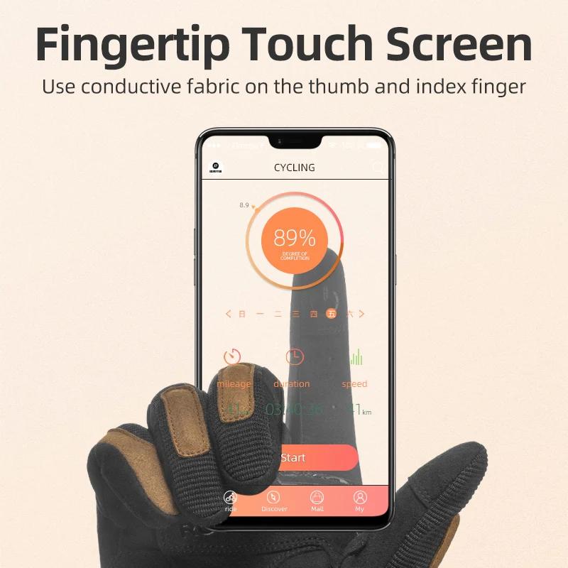 ROCKBROS – gants de vélo respirants et antidérapants, antichocs, en Polyester, confortables, équipem