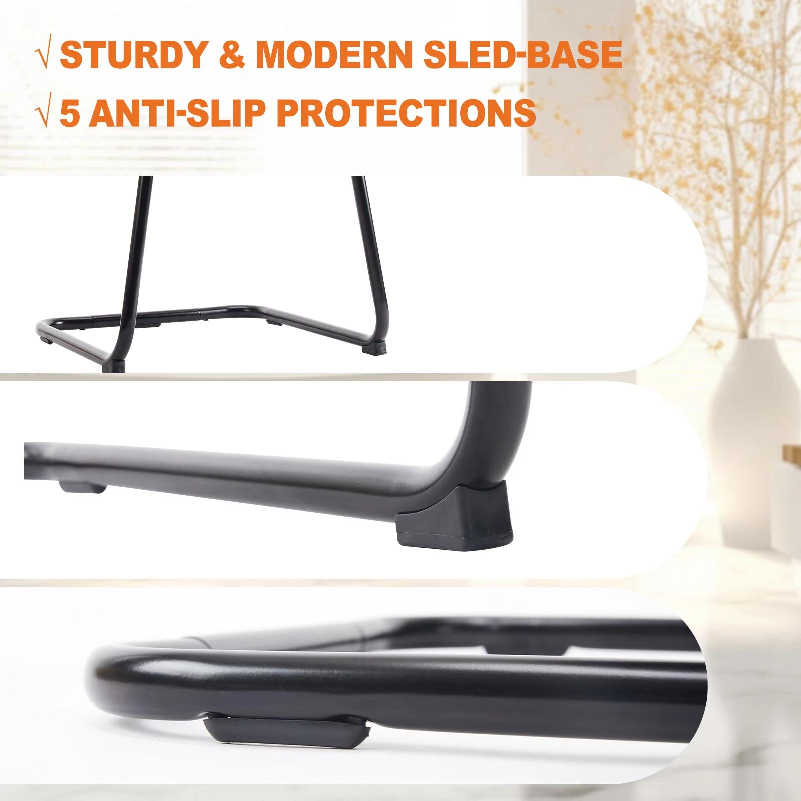 JIAN-Chaise de Bureau Ergonomique Sans Roues, Accoudoir Confortable, Support Lombaire en Maille, Des