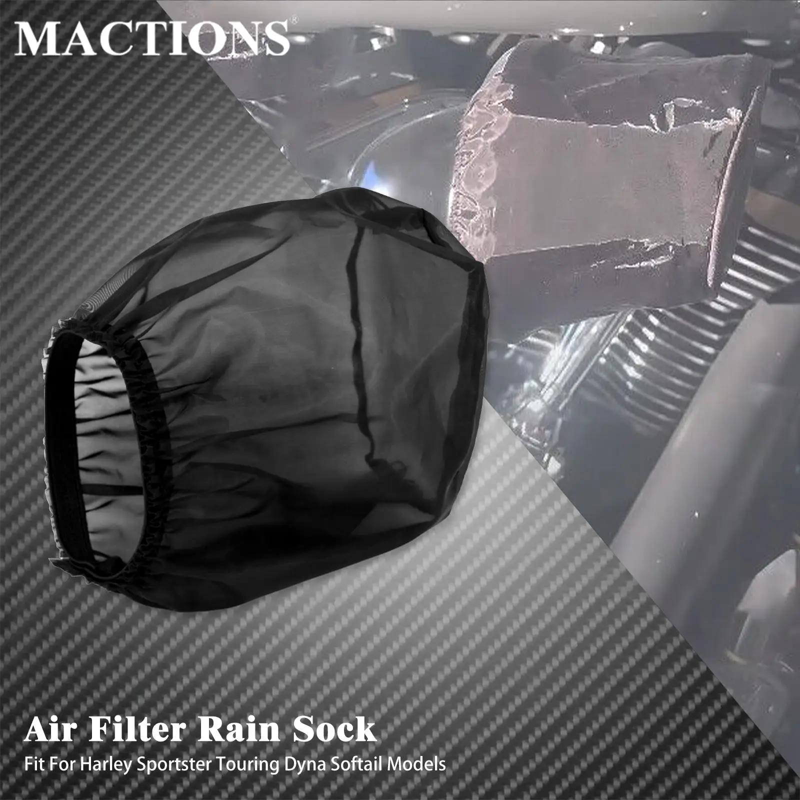Filtre de filtre à Air pour moto, chaussette de pluie, couverture noire étanche pour Harley Touring