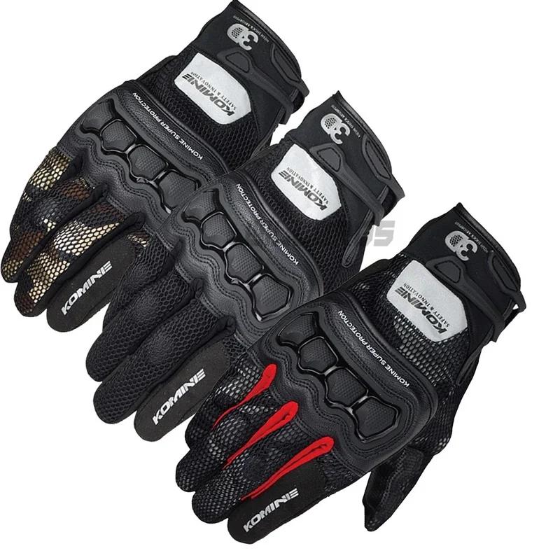 Nouveau marron camouflage Komine GK 215 été 3D maille gants de protection moto Motocross gant de mot
