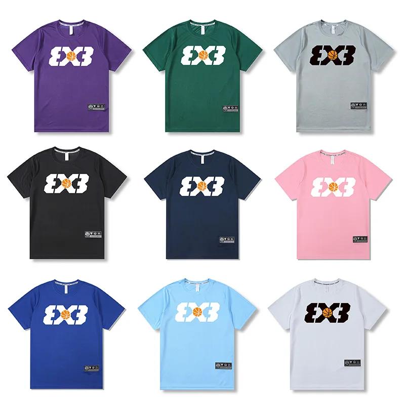 T-shirt manches courtes ample pour hommes - Fitness, musculation, séchage rapide été 2023