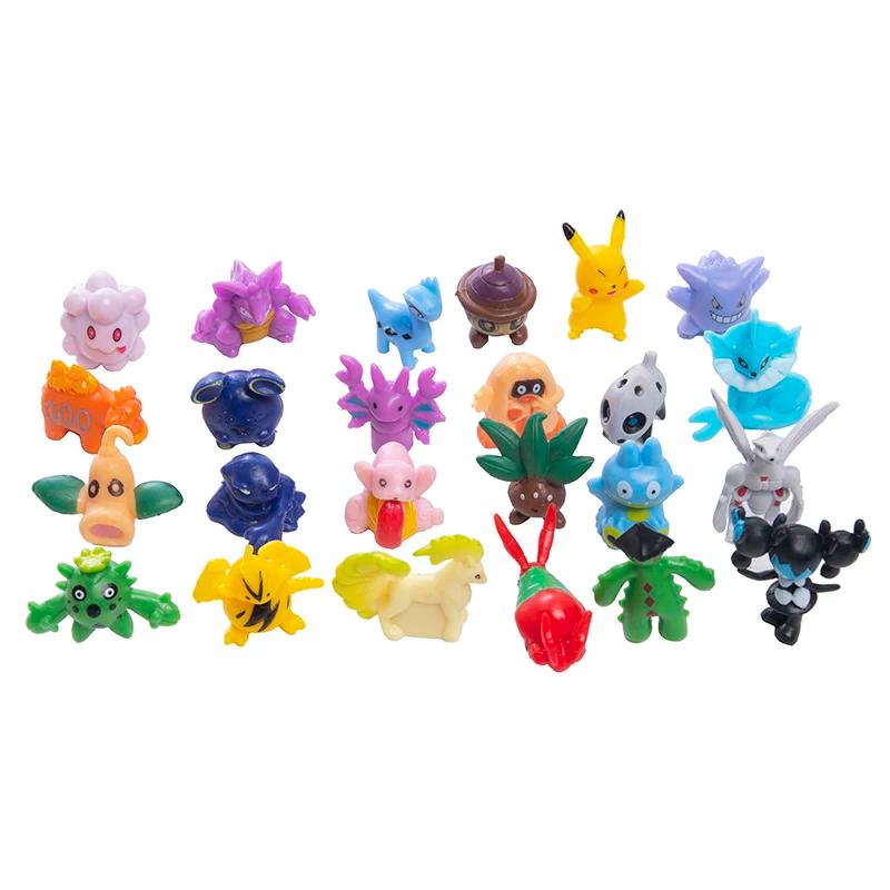 24-144 pièces grande taille Pokemon figurines d'anime 4-6 cm pas répéter différents Styles Pikachu A