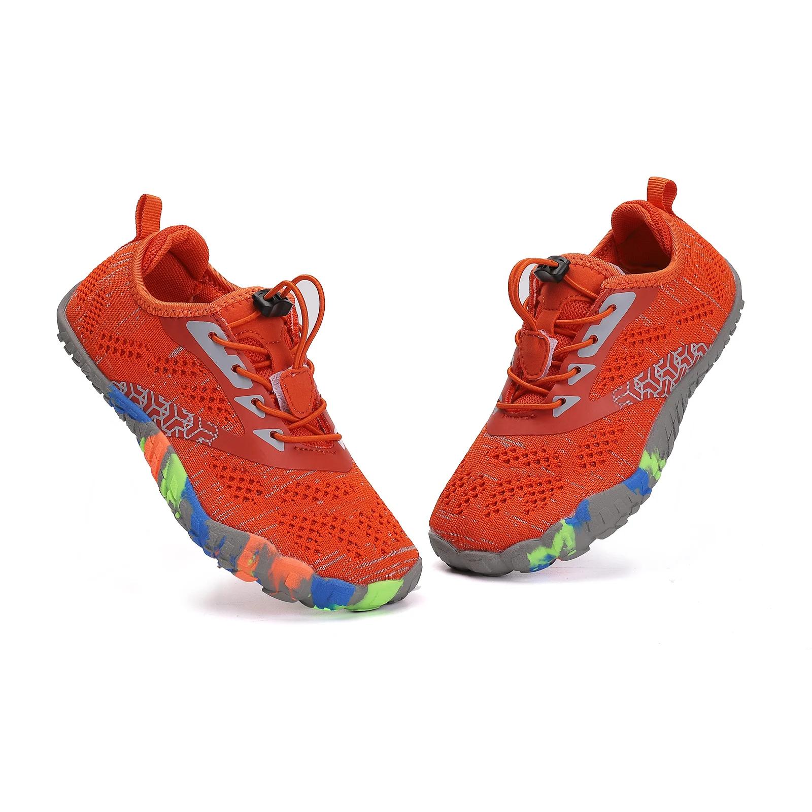 Enfants Aqua chaussures séchage rapide plage pieds nus chaussures d'eau garçon fille Drainage natati