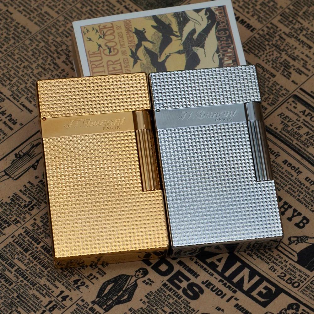 JT Dunant-Briquet à gaz butane Ping Sound, gadgets de fumée gravés classiques, accessoire de cigare