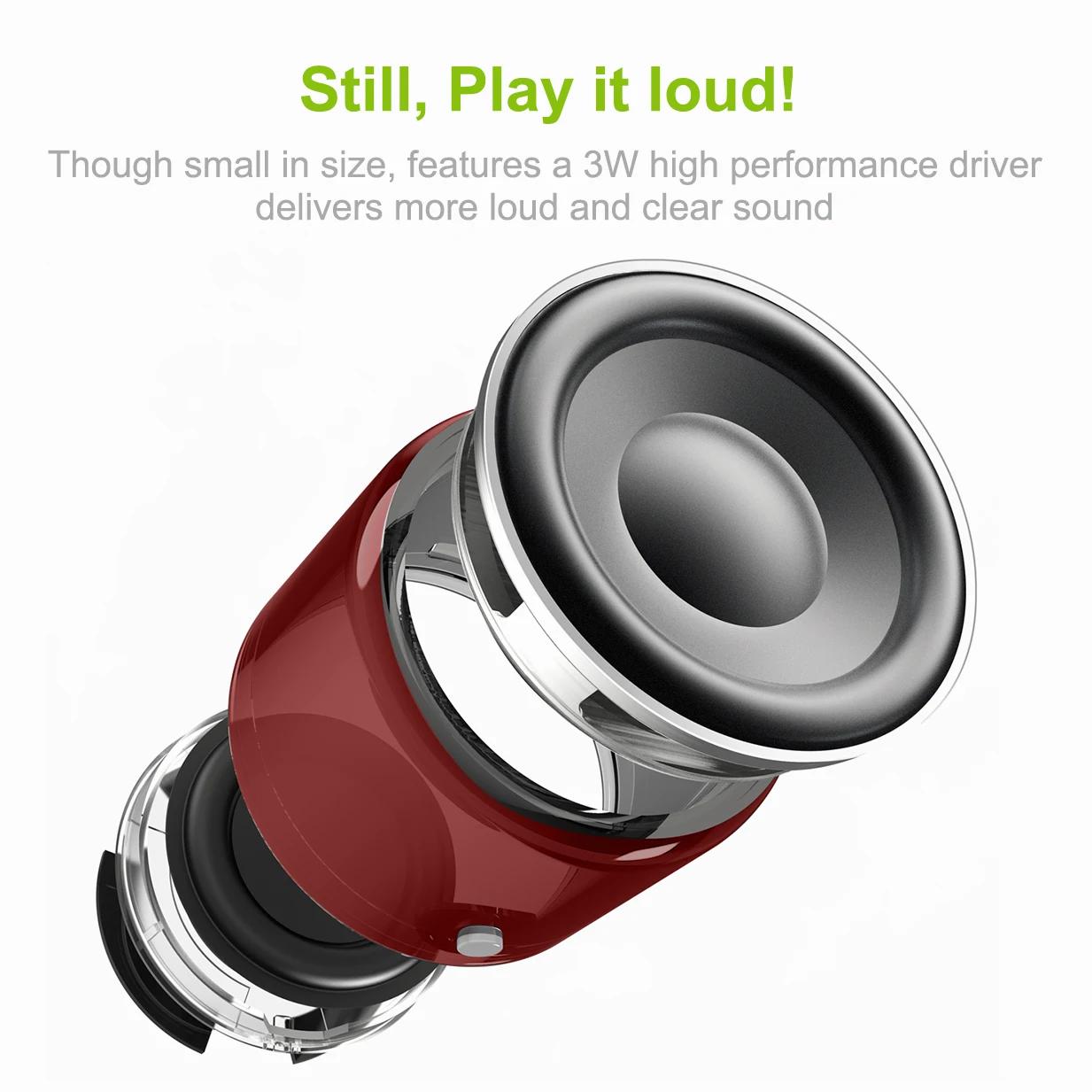 EWA – étui de voyage A106 Pro, haut-parleur Bluetooth Portable avec radiateur de basses personnalisé