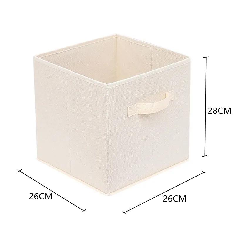 Organisateur de tiroir d'armoire de poubelle de rangement de tissu non tissé, boîte de rangement de