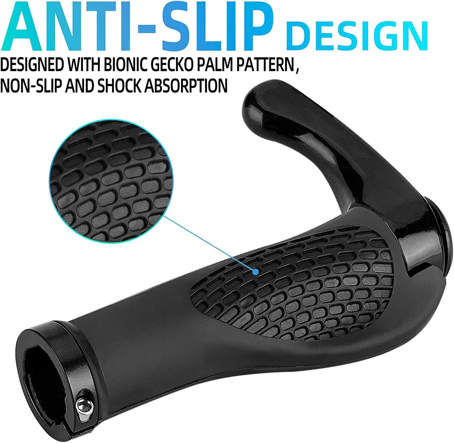 Poignées ergonomiques coordonnantes pour guidon de vélo, 1 paire, accessoires en alliage d'aluminium