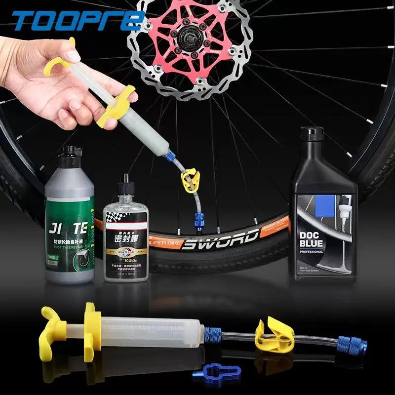 TOOPRE VTT vide pneu auto-remplissage fluide outil d'injection pneu fluides de remplissage seringue