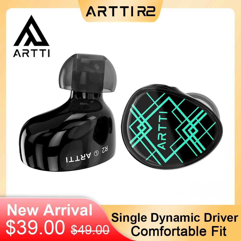 ARTTI R2 écouteurs intra-auriculaires HiFi 10mm diaphragme en béryllium bobine dynamique filaire IEM