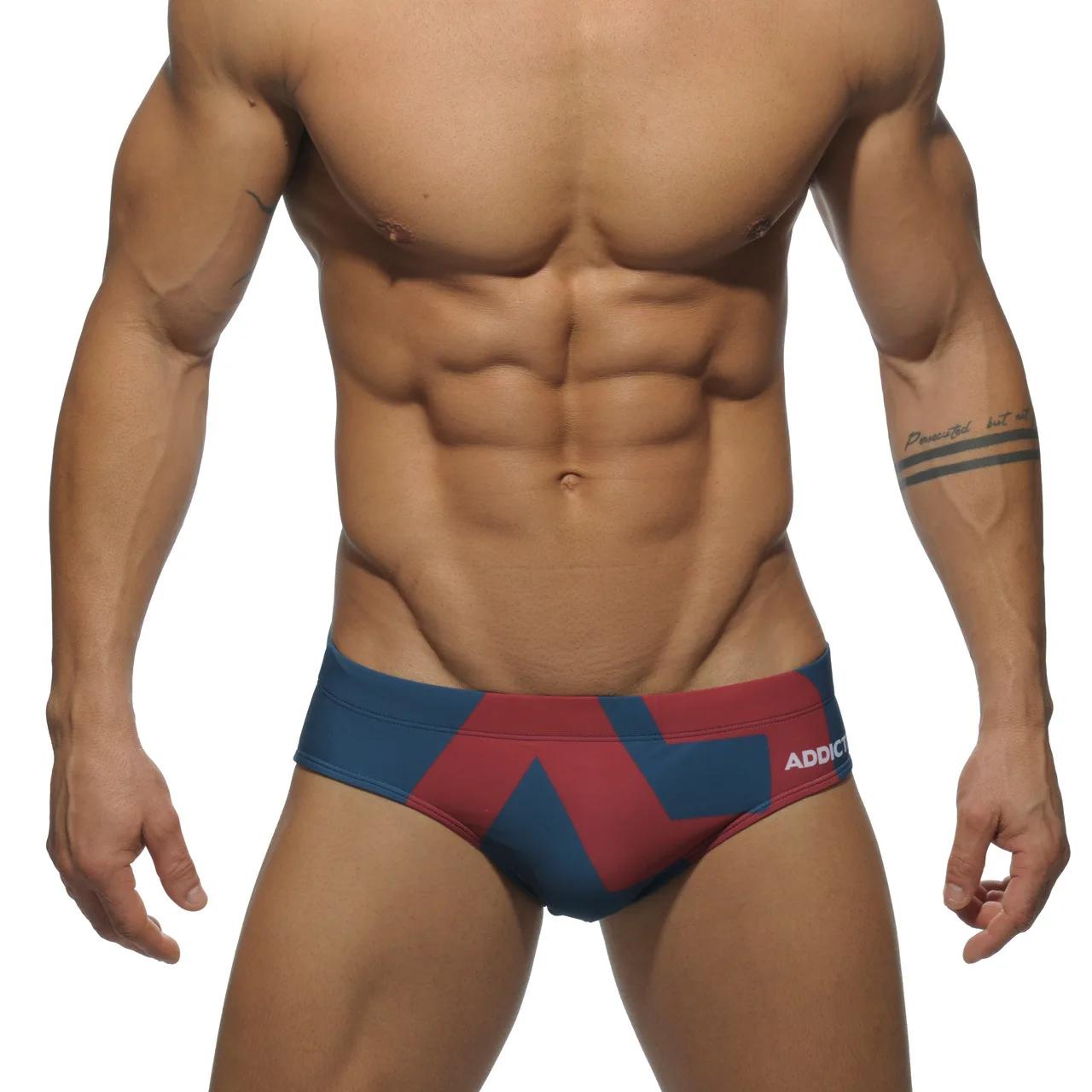 Short de plage sexy pour hommes, slip de bain à faible attente, boxer de surf, culotte de surf, mail